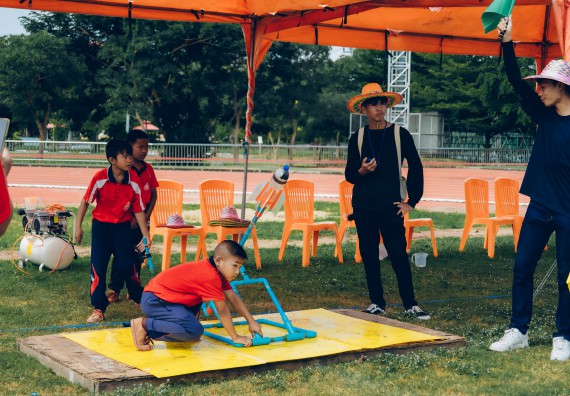 ภาพกิจกรรม  คณะวิทยาศาสตร์และเทคโนโลยี จัดการแข่งขันจรวดขวดน้ำ ระดับประถมศึกษา มัธยมศึกษาตอนต้น มัธยมศึกษาตอนปลาย งานสัปดาห์วิทยาศาสตร์แห่งชาติ ส่วนภูมิภาค ประจำปี 2566