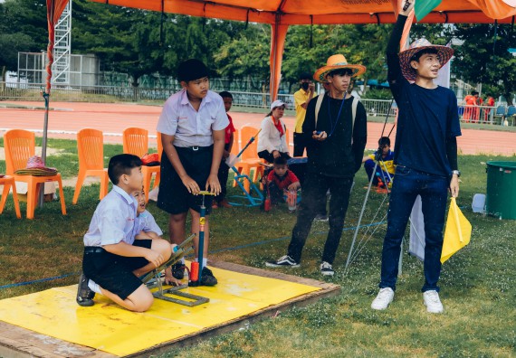 ภาพกิจกรรม  คณะวิทยาศาสตร์และเทคโนโลยี จัดการแข่งขันจรวดขวดน้ำ ระดับประถมศึกษา มัธยมศึกษาตอนต้น มัธยมศึกษาตอนปลาย งานสัปดาห์วิทยาศาสตร์แห่งชาติ ส่วนภูมิภาค ประจำปี 2566