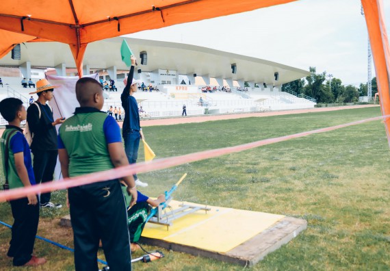 ภาพกิจกรรม  คณะวิทยาศาสตร์และเทคโนโลยี จัดการแข่งขันจรวดขวดน้ำ ระดับประถมศึกษา มัธยมศึกษาตอนต้น มัธยมศึกษาตอนปลาย งานสัปดาห์วิทยาศาสตร์แห่งชาติ ส่วนภูมิภาค ประจำปี 2566