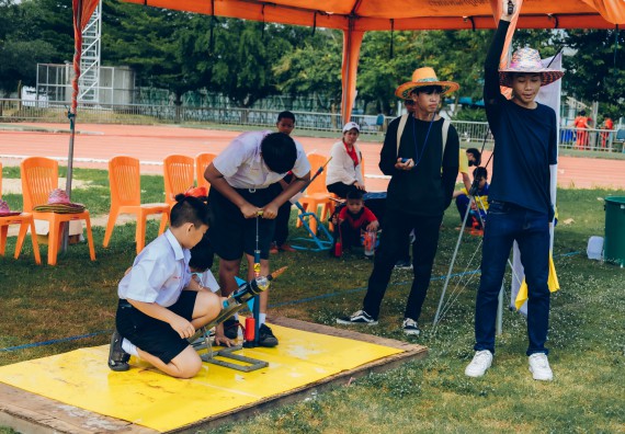 ภาพกิจกรรม  คณะวิทยาศาสตร์และเทคโนโลยี จัดการแข่งขันจรวดขวดน้ำ ระดับประถมศึกษา มัธยมศึกษาตอนต้น มัธยมศึกษาตอนปลาย งานสัปดาห์วิทยาศาสตร์แห่งชาติ ส่วนภูมิภาค ประจำปี 2566