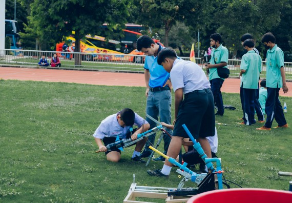 ภาพกิจกรรม  คณะวิทยาศาสตร์และเทคโนโลยี จัดการแข่งขันจรวดขวดน้ำ ระดับประถมศึกษา มัธยมศึกษาตอนต้น มัธยมศึกษาตอนปลาย งานสัปดาห์วิทยาศาสตร์แห่งชาติ ส่วนภูมิภาค ประจำปี 2566