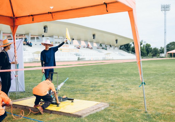 ภาพกิจกรรม  คณะวิทยาศาสตร์และเทคโนโลยี จัดการแข่งขันจรวดขวดน้ำ ระดับประถมศึกษา มัธยมศึกษาตอนต้น มัธยมศึกษาตอนปลาย งานสัปดาห์วิทยาศาสตร์แห่งชาติ ส่วนภูมิภาค ประจำปี 2566