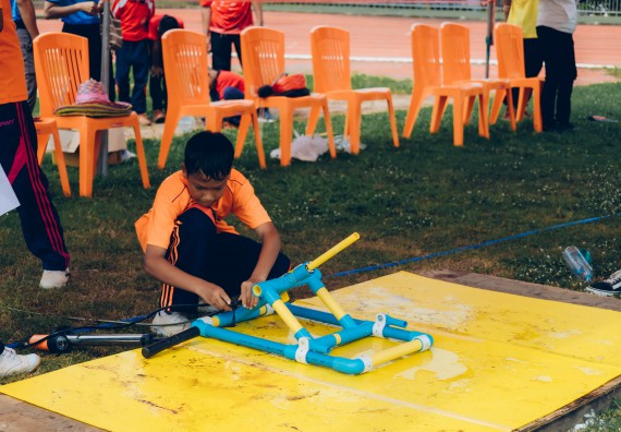 ภาพกิจกรรม  คณะวิทยาศาสตร์และเทคโนโลยี จัดการแข่งขันจรวดขวดน้ำ ระดับประถมศึกษา มัธยมศึกษาตอนต้น มัธยมศึกษาตอนปลาย งานสัปดาห์วิทยาศาสตร์แห่งชาติ ส่วนภูมิภาค ประจำปี 2566