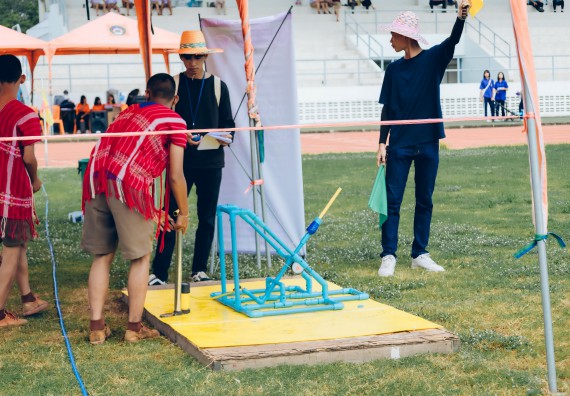 ภาพกิจกรรม  คณะวิทยาศาสตร์และเทคโนโลยี จัดการแข่งขันจรวดขวดน้ำ ระดับประถมศึกษา มัธยมศึกษาตอนต้น มัธยมศึกษาตอนปลาย งานสัปดาห์วิทยาศาสตร์แห่งชาติ ส่วนภูมิภาค ประจำปี 2566