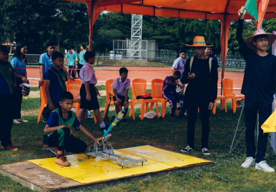 ภาพกิจกรรม  คณะวิทยาศาสตร์และเทคโนโลยี จัดการแข่งขันจรวดขวดน้ำ ระดับประถมศึกษา มัธยมศึกษาตอนต้น มัธยมศึกษาตอนปลาย งานสัปดาห์วิทยาศาสตร์แห่งชาติ ส่วนภูมิภาค ประจำปี 2566