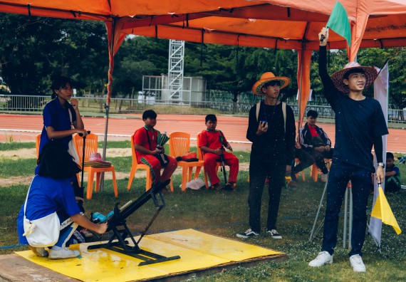 ภาพกิจกรรม  คณะวิทยาศาสตร์และเทคโนโลยี จัดการแข่งขันจรวดขวดน้ำ ระดับประถมศึกษา มัธยมศึกษาตอนต้น มัธยมศึกษาตอนปลาย งานสัปดาห์วิทยาศาสตร์แห่งชาติ ส่วนภูมิภาค ประจำปี 2566