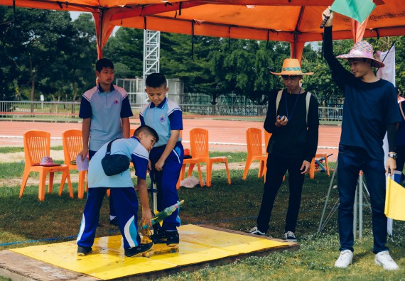 ภาพกิจกรรม  คณะวิทยาศาสตร์และเทคโนโลยี จัดการแข่งขันจรวดขวดน้ำ ระดับประถมศึกษา มัธยมศึกษาตอนต้น มัธยมศึกษาตอนปลาย งานสัปดาห์วิทยาศาสตร์แห่งชาติ ส่วนภูมิภาค ประจำปี 2566