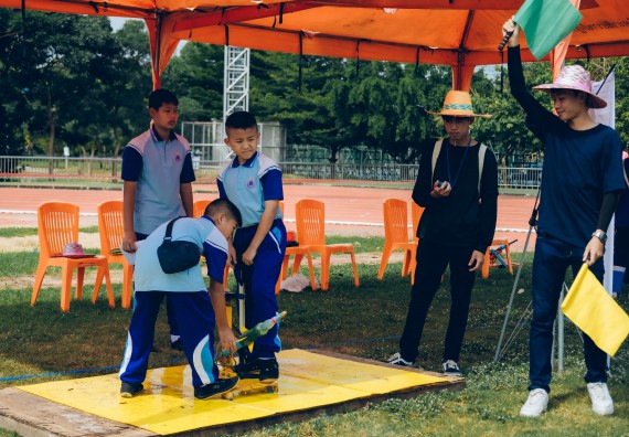 ภาพกิจกรรม  คณะวิทยาศาสตร์และเทคโนโลยี จัดการแข่งขันจรวดขวดน้ำ ระดับประถมศึกษา มัธยมศึกษาตอนต้น มัธยมศึกษาตอนปลาย งานสัปดาห์วิทยาศาสตร์แห่งชาติ ส่วนภูมิภาค ประจำปี 2566
