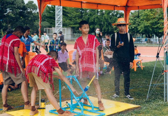 ภาพกิจกรรม  คณะวิทยาศาสตร์และเทคโนโลยี จัดการแข่งขันจรวดขวดน้ำ ระดับประถมศึกษา มัธยมศึกษาตอนต้น มัธยมศึกษาตอนปลาย งานสัปดาห์วิทยาศาสตร์แห่งชาติ ส่วนภูมิภาค ประจำปี 2566