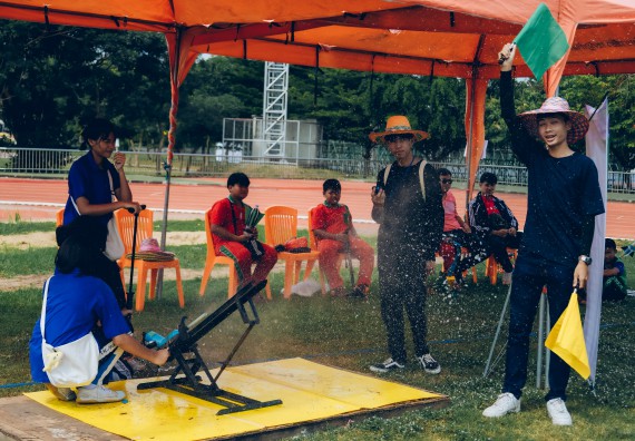 ภาพกิจกรรม  คณะวิทยาศาสตร์และเทคโนโลยี จัดการแข่งขันจรวดขวดน้ำ ระดับประถมศึกษา มัธยมศึกษาตอนต้น มัธยมศึกษาตอนปลาย งานสัปดาห์วิทยาศาสตร์แห่งชาติ ส่วนภูมิภาค ประจำปี 2566