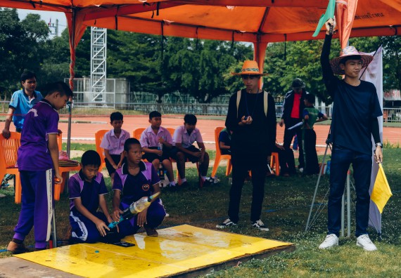 ภาพกิจกรรม  คณะวิทยาศาสตร์และเทคโนโลยี จัดการแข่งขันจรวดขวดน้ำ ระดับประถมศึกษา มัธยมศึกษาตอนต้น มัธยมศึกษาตอนปลาย งานสัปดาห์วิทยาศาสตร์แห่งชาติ ส่วนภูมิภาค ประจำปี 2566