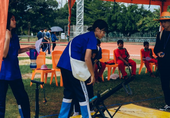 ภาพกิจกรรม  คณะวิทยาศาสตร์และเทคโนโลยี จัดการแข่งขันจรวดขวดน้ำ ระดับประถมศึกษา มัธยมศึกษาตอนต้น มัธยมศึกษาตอนปลาย งานสัปดาห์วิทยาศาสตร์แห่งชาติ ส่วนภูมิภาค ประจำปี 2566