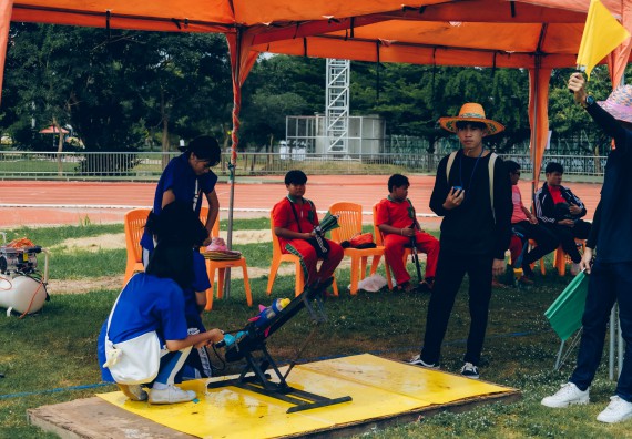 ภาพกิจกรรม  คณะวิทยาศาสตร์และเทคโนโลยี จัดการแข่งขันจรวดขวดน้ำ ระดับประถมศึกษา มัธยมศึกษาตอนต้น มัธยมศึกษาตอนปลาย งานสัปดาห์วิทยาศาสตร์แห่งชาติ ส่วนภูมิภาค ประจำปี 2566