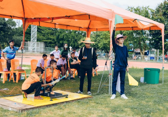 ภาพกิจกรรม  คณะวิทยาศาสตร์และเทคโนโลยี จัดการแข่งขันจรวดขวดน้ำ ระดับประถมศึกษา มัธยมศึกษาตอนต้น มัธยมศึกษาตอนปลาย งานสัปดาห์วิทยาศาสตร์แห่งชาติ ส่วนภูมิภาค ประจำปี 2566