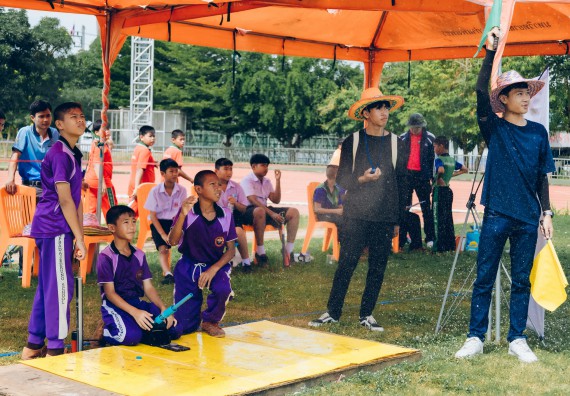 ภาพกิจกรรม  คณะวิทยาศาสตร์และเทคโนโลยี จัดการแข่งขันจรวดขวดน้ำ ระดับประถมศึกษา มัธยมศึกษาตอนต้น มัธยมศึกษาตอนปลาย งานสัปดาห์วิทยาศาสตร์แห่งชาติ ส่วนภูมิภาค ประจำปี 2566