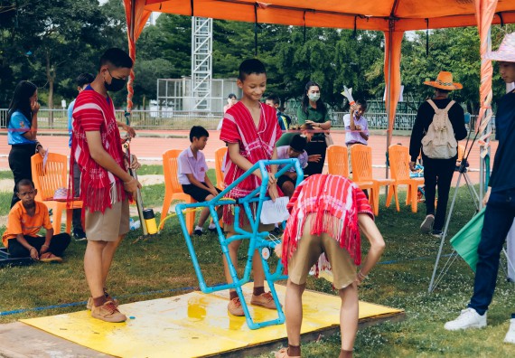 ภาพกิจกรรม  คณะวิทยาศาสตร์และเทคโนโลยี จัดการแข่งขันจรวดขวดน้ำ ระดับประถมศึกษา มัธยมศึกษาตอนต้น มัธยมศึกษาตอนปลาย งานสัปดาห์วิทยาศาสตร์แห่งชาติ ส่วนภูมิภาค ประจำปี 2566