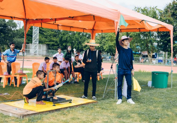 ภาพกิจกรรม  คณะวิทยาศาสตร์และเทคโนโลยี จัดการแข่งขันจรวดขวดน้ำ ระดับประถมศึกษา มัธยมศึกษาตอนต้น มัธยมศึกษาตอนปลาย งานสัปดาห์วิทยาศาสตร์แห่งชาติ ส่วนภูมิภาค ประจำปี 2566