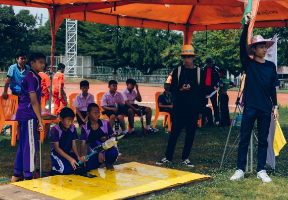 ภาพกิจกรรม  คณะวิทยาศาสตร์และเทคโนโลยี จัดการแข่งขันจรวดขวดน้ำ ระดับประถมศึกษา มัธยมศึกษาตอนต้น มัธยมศึกษาตอนปลาย งานสัปดาห์วิทยาศาสตร์แห่งชาติ ส่วนภูมิภาค ประจำปี 2566