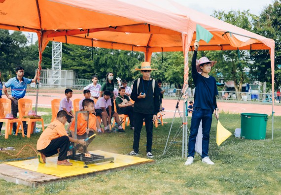 ภาพกิจกรรม  คณะวิทยาศาสตร์และเทคโนโลยี จัดการแข่งขันจรวดขวดน้ำ ระดับประถมศึกษา มัธยมศึกษาตอนต้น มัธยมศึกษาตอนปลาย งานสัปดาห์วิทยาศาสตร์แห่งชาติ ส่วนภูมิภาค ประจำปี 2566