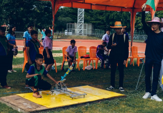 ภาพกิจกรรม  คณะวิทยาศาสตร์และเทคโนโลยี จัดการแข่งขันจรวดขวดน้ำ ระดับประถมศึกษา มัธยมศึกษาตอนต้น มัธยมศึกษาตอนปลาย งานสัปดาห์วิทยาศาสตร์แห่งชาติ ส่วนภูมิภาค ประจำปี 2566