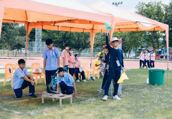 ภาพกิจกรรม  คณะวิทยาศาสตร์และเทคโนโลยี จัดการแข่งขันจรวดขวดน้ำ ระดับประถมศึกษา มัธยมศึกษาตอนต้น มัธยมศึกษาตอนปลาย งานสัปดาห์วิทยาศาสตร์แห่งชาติ ส่วนภูมิภาค ประจำปี 2566