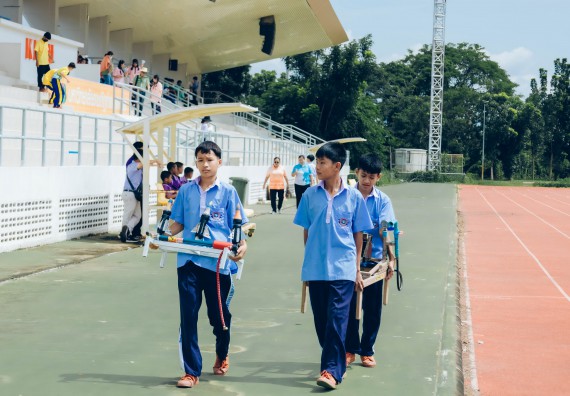 ภาพกิจกรรม  คณะวิทยาศาสตร์และเทคโนโลยี จัดการแข่งขันจรวดขวดน้ำ ระดับประถมศึกษา มัธยมศึกษาตอนต้น มัธยมศึกษาตอนปลาย งานสัปดาห์วิทยาศาสตร์แห่งชาติ ส่วนภูมิภาค ประจำปี 2566