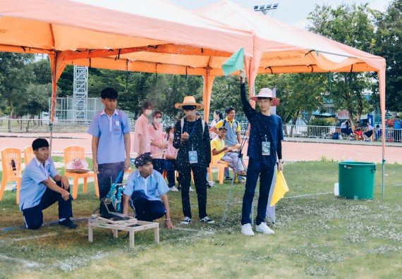 ภาพกิจกรรม  คณะวิทยาศาสตร์และเทคโนโลยี จัดการแข่งขันจรวดขวดน้ำ ระดับประถมศึกษา มัธยมศึกษาตอนต้น มัธยมศึกษาตอนปลาย งานสัปดาห์วิทยาศาสตร์แห่งชาติ ส่วนภูมิภาค ประจำปี 2566