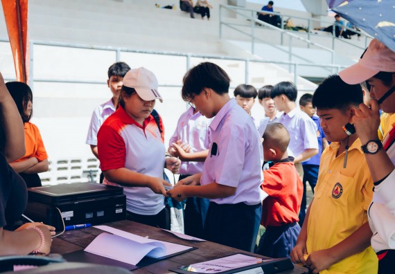 ภาพกิจกรรม  คณะวิทยาศาสตร์และเทคโนโลยี จัดการแข่งขันจรวดขวดน้ำ ระดับประถมศึกษา มัธยมศึกษาตอนต้น มัธยมศึกษาตอนปลาย งานสัปดาห์วิทยาศาสตร์แห่งชาติ ส่วนภูมิภาค ประจำปี 2566