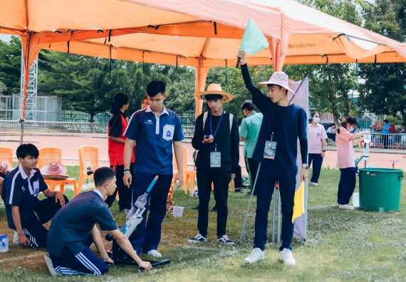 ภาพกิจกรรม  คณะวิทยาศาสตร์และเทคโนโลยี จัดการแข่งขันจรวดขวดน้ำ ระดับประถมศึกษา มัธยมศึกษาตอนต้น มัธยมศึกษาตอนปลาย งานสัปดาห์วิทยาศาสตร์แห่งชาติ ส่วนภูมิภาค ประจำปี 2566