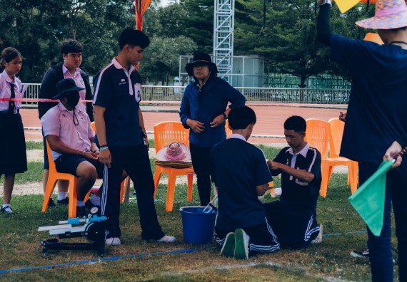 ภาพกิจกรรม  คณะวิทยาศาสตร์และเทคโนโลยี จัดการแข่งขันจรวดขวดน้ำ ระดับประถมศึกษา มัธยมศึกษาตอนต้น มัธยมศึกษาตอนปลาย งานสัปดาห์วิทยาศาสตร์แห่งชาติ ส่วนภูมิภาค ประจำปี 2566