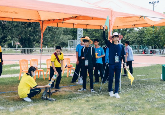 ภาพกิจกรรม  คณะวิทยาศาสตร์และเทคโนโลยี จัดการแข่งขันจรวดขวดน้ำ ระดับประถมศึกษา มัธยมศึกษาตอนต้น มัธยมศึกษาตอนปลาย งานสัปดาห์วิทยาศาสตร์แห่งชาติ ส่วนภูมิภาค ประจำปี 2566