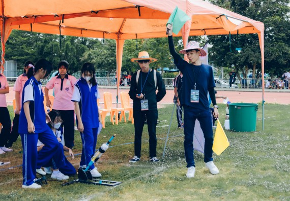 ภาพกิจกรรม  คณะวิทยาศาสตร์และเทคโนโลยี จัดการแข่งขันจรวดขวดน้ำ ระดับประถมศึกษา มัธยมศึกษาตอนต้น มัธยมศึกษาตอนปลาย งานสัปดาห์วิทยาศาสตร์แห่งชาติ ส่วนภูมิภาค ประจำปี 2566