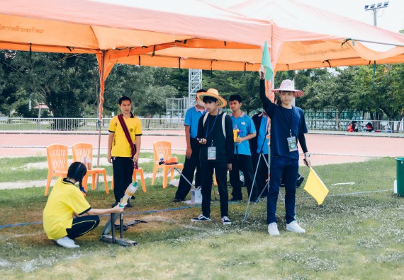 ภาพกิจกรรม  คณะวิทยาศาสตร์และเทคโนโลยี จัดการแข่งขันจรวดขวดน้ำ ระดับประถมศึกษา มัธยมศึกษาตอนต้น มัธยมศึกษาตอนปลาย งานสัปดาห์วิทยาศาสตร์แห่งชาติ ส่วนภูมิภาค ประจำปี 2566