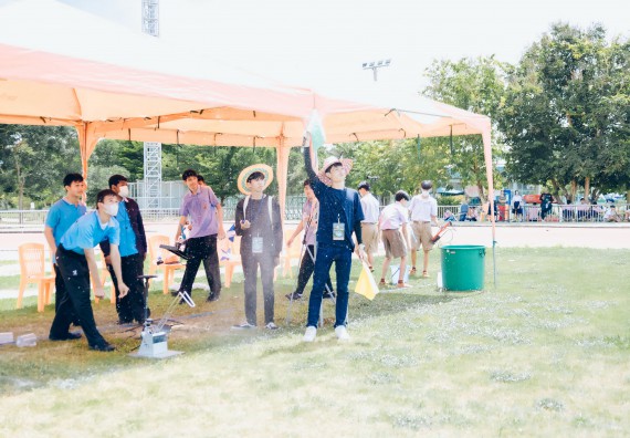 ภาพกิจกรรม  คณะวิทยาศาสตร์และเทคโนโลยี จัดการแข่งขันจรวดขวดน้ำ ระดับประถมศึกษา มัธยมศึกษาตอนต้น มัธยมศึกษาตอนปลาย งานสัปดาห์วิทยาศาสตร์แห่งชาติ ส่วนภูมิภาค ประจำปี 2566