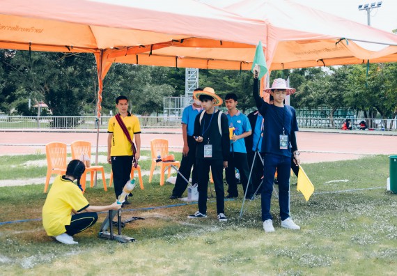 ภาพกิจกรรม  คณะวิทยาศาสตร์และเทคโนโลยี จัดการแข่งขันจรวดขวดน้ำ ระดับประถมศึกษา มัธยมศึกษาตอนต้น มัธยมศึกษาตอนปลาย งานสัปดาห์วิทยาศาสตร์แห่งชาติ ส่วนภูมิภาค ประจำปี 2566