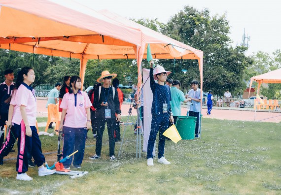 ภาพกิจกรรม  คณะวิทยาศาสตร์และเทคโนโลยี จัดการแข่งขันจรวดขวดน้ำ ระดับประถมศึกษา มัธยมศึกษาตอนต้น มัธยมศึกษาตอนปลาย งานสัปดาห์วิทยาศาสตร์แห่งชาติ ส่วนภูมิภาค ประจำปี 2566
