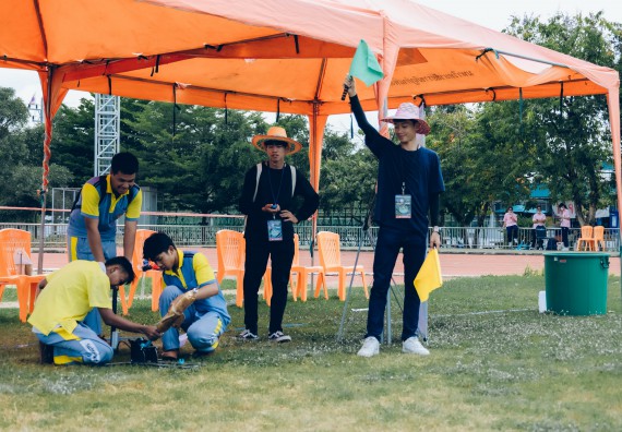 ภาพกิจกรรม  คณะวิทยาศาสตร์และเทคโนโลยี จัดการแข่งขันจรวดขวดน้ำ ระดับประถมศึกษา มัธยมศึกษาตอนต้น มัธยมศึกษาตอนปลาย งานสัปดาห์วิทยาศาสตร์แห่งชาติ ส่วนภูมิภาค ประจำปี 2566