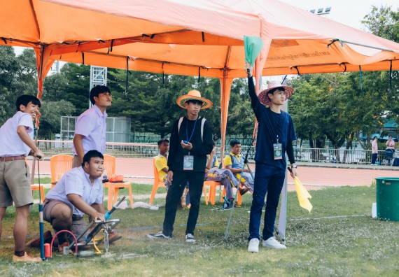 ภาพกิจกรรม  คณะวิทยาศาสตร์และเทคโนโลยี จัดการแข่งขันจรวดขวดน้ำ ระดับประถมศึกษา มัธยมศึกษาตอนต้น มัธยมศึกษาตอนปลาย งานสัปดาห์วิทยาศาสตร์แห่งชาติ ส่วนภูมิภาค ประจำปี 2566