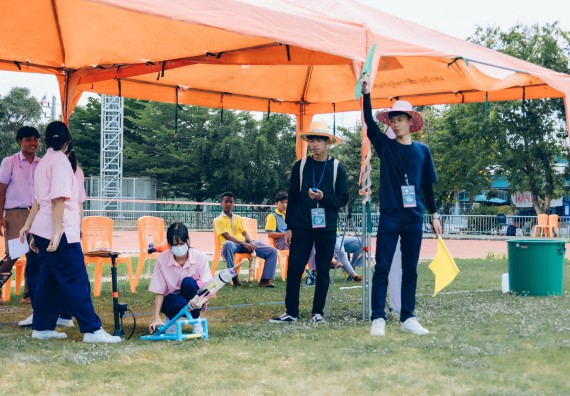 ภาพกิจกรรม  คณะวิทยาศาสตร์และเทคโนโลยี จัดการแข่งขันจรวดขวดน้ำ ระดับประถมศึกษา มัธยมศึกษาตอนต้น มัธยมศึกษาตอนปลาย งานสัปดาห์วิทยาศาสตร์แห่งชาติ ส่วนภูมิภาค ประจำปี 2566