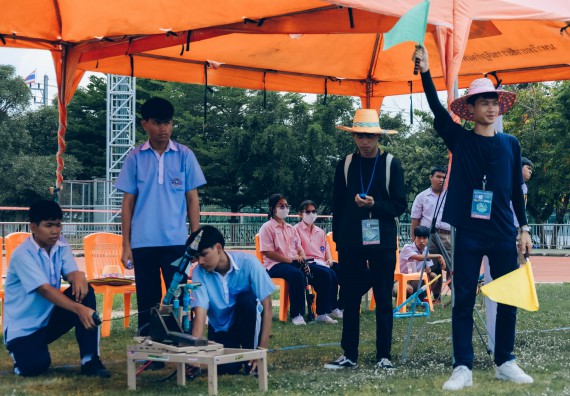 ภาพกิจกรรม  คณะวิทยาศาสตร์และเทคโนโลยี จัดการแข่งขันจรวดขวดน้ำ ระดับประถมศึกษา มัธยมศึกษาตอนต้น มัธยมศึกษาตอนปลาย งานสัปดาห์วิทยาศาสตร์แห่งชาติ ส่วนภูมิภาค ประจำปี 2566