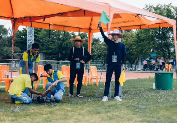 ภาพกิจกรรม  คณะวิทยาศาสตร์และเทคโนโลยี จัดการแข่งขันจรวดขวดน้ำ ระดับประถมศึกษา มัธยมศึกษาตอนต้น มัธยมศึกษาตอนปลาย งานสัปดาห์วิทยาศาสตร์แห่งชาติ ส่วนภูมิภาค ประจำปี 2566