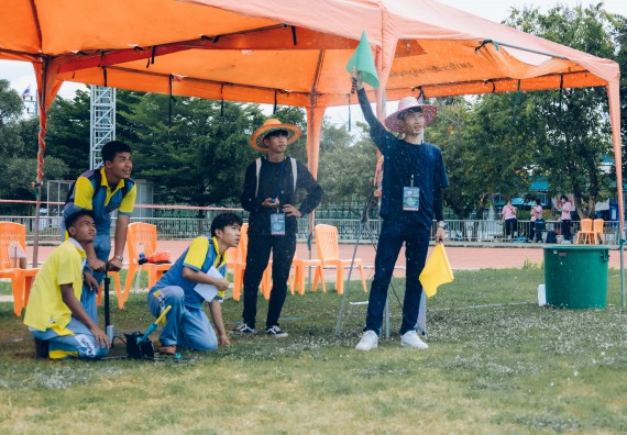 ภาพกิจกรรม  คณะวิทยาศาสตร์และเทคโนโลยี จัดการแข่งขันจรวดขวดน้ำ ระดับประถมศึกษา มัธยมศึกษาตอนต้น มัธยมศึกษาตอนปลาย งานสัปดาห์วิทยาศาสตร์แห่งชาติ ส่วนภูมิภาค ประจำปี 2566