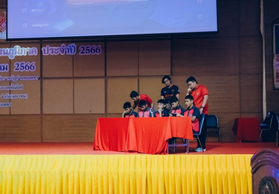 ภาพกิจกรรม  คณะวิทยาศาสตร์และเทคโนโลยี การแข่งขัน E-sport ROV Championship ระดับมัธยมศึกษาตอนต้น มัธยมศึกษาตอนปลาย งานสัปดาห์วิทยาศาสตร์แห่งชาติ ส่วนภูมิภาค ประจำปี 2566