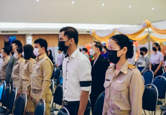 ภาพกิจกรรม  คณะวิทยาศาสตร์และเทคโนโลยี จัดพิธีถวายราชสดุดี พิธีถวายพานพุ่มสักการะและพิธีเปิด งานสัปดาห์วิทยาศาสตร์แห่งชาติ ส่วนภูมิภาค ประจำปี 2566