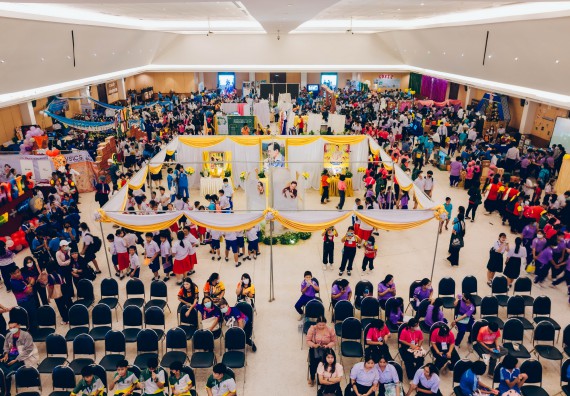 ภาพกิจกรรม  คณะวิทยาศาสตร์และเทคโนโลยี จัดพิธีถวายราชสดุดี พิธีถวายพานพุ่มสักการะและพิธีเปิด งานสัปดาห์วิทยาศาสตร์แห่งชาติ ส่วนภูมิภาค ประจำปี 2566