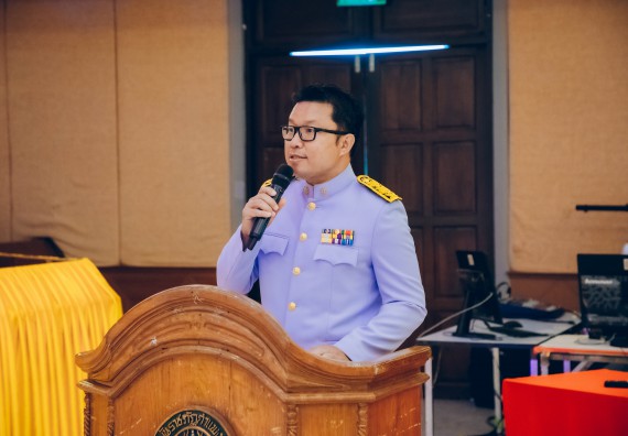 ภาพกิจกรรม  คณะวิทยาศาสตร์และเทคโนโลยี จัดพิธีถวายราชสดุดี พิธีถวายพานพุ่มสักการะและพิธีเปิด งานสัปดาห์วิทยาศาสตร์แห่งชาติ ส่วนภูมิภาค ประจำปี 2566