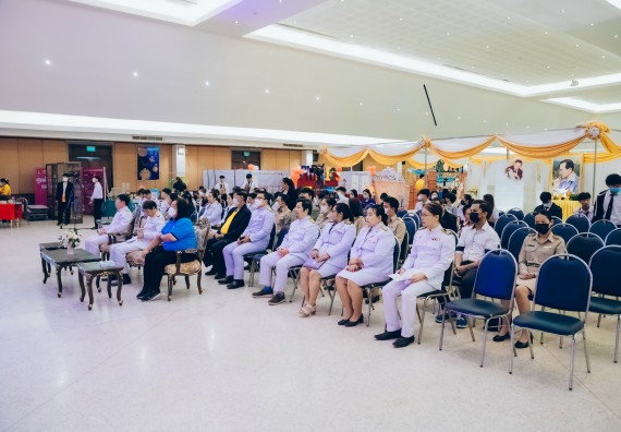 ภาพกิจกรรม  คณะวิทยาศาสตร์และเทคโนโลยี จัดพิธีถวายราชสดุดี พิธีถวายพานพุ่มสักการะและพิธีเปิด งานสัปดาห์วิทยาศาสตร์แห่งชาติ ส่วนภูมิภาค ประจำปี 2566