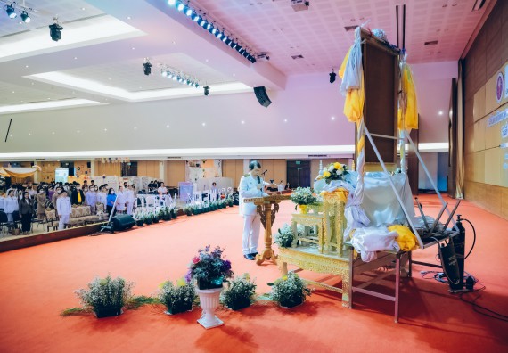 ภาพกิจกรรม  คณะวิทยาศาสตร์และเทคโนโลยี จัดพิธีถวายราชสดุดี พิธีถวายพานพุ่มสักการะและพิธีเปิด งานสัปดาห์วิทยาศาสตร์แห่งชาติ ส่วนภูมิภาค ประจำปี 2566