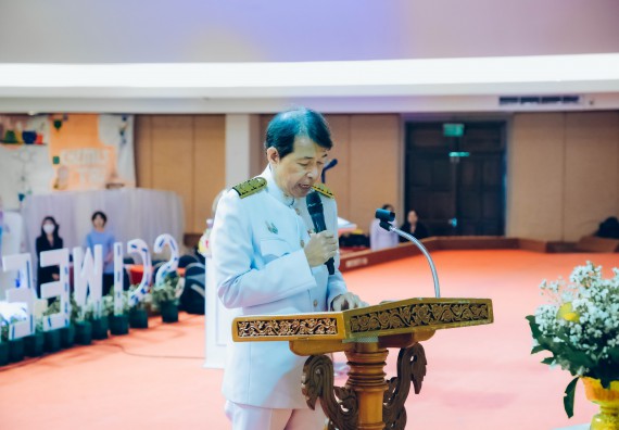 ภาพกิจกรรม  คณะวิทยาศาสตร์และเทคโนโลยี จัดพิธีถวายราชสดุดี พิธีถวายพานพุ่มสักการะและพิธีเปิด งานสัปดาห์วิทยาศาสตร์แห่งชาติ ส่วนภูมิภาค ประจำปี 2566