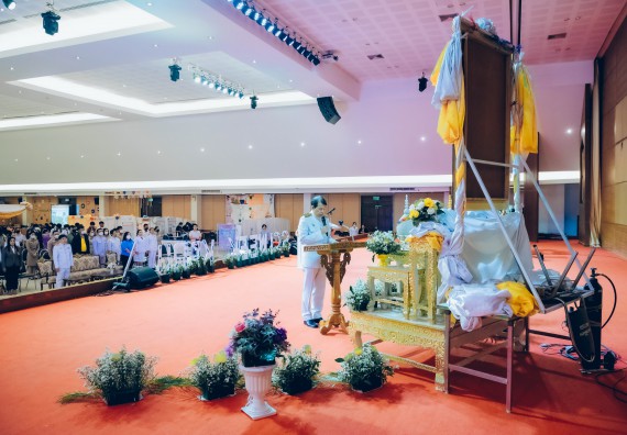 ภาพกิจกรรม  คณะวิทยาศาสตร์และเทคโนโลยี จัดพิธีถวายราชสดุดี พิธีถวายพานพุ่มสักการะและพิธีเปิด งานสัปดาห์วิทยาศาสตร์แห่งชาติ ส่วนภูมิภาค ประจำปี 2566